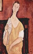 Amedeo Modigliani Woman with a Fan oil painting reproduction